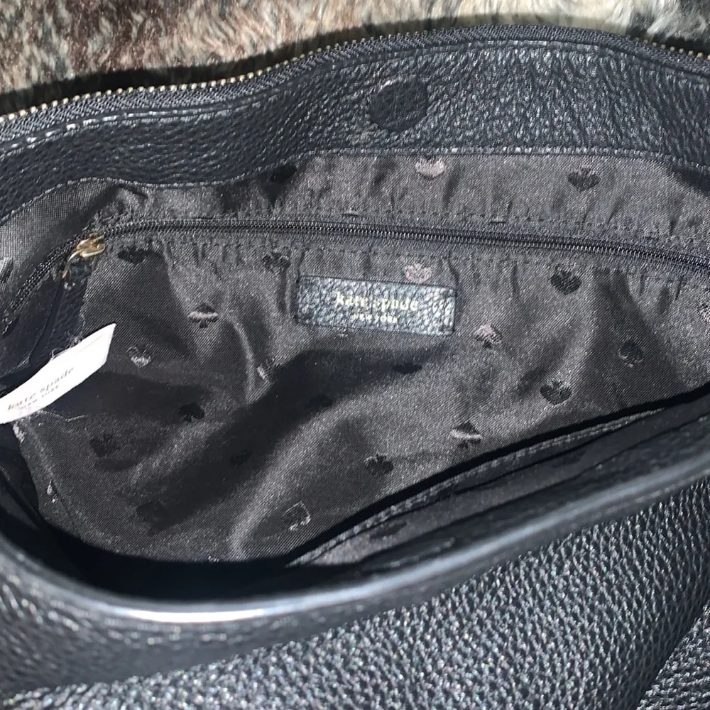 Kate Spade Black Pebbled Leather Shoulder/Crossbody Bag - Picture 12 of 15